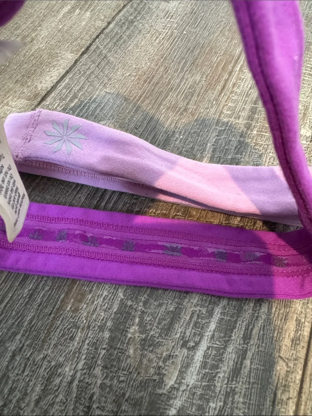 Athleta Pink and Purple Athletic Headbands (2)